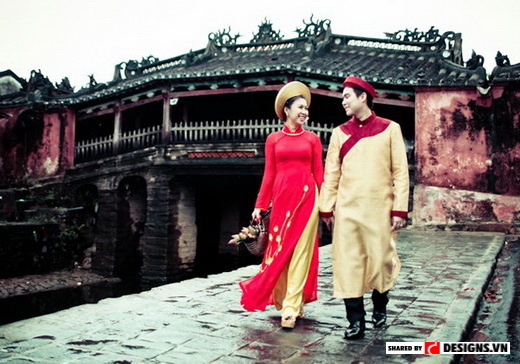Photographie du costume des Vietnamiennes