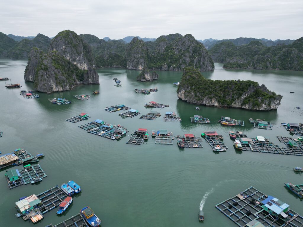 village de pêcheurs Cat Ba Nord Vietnam croisière