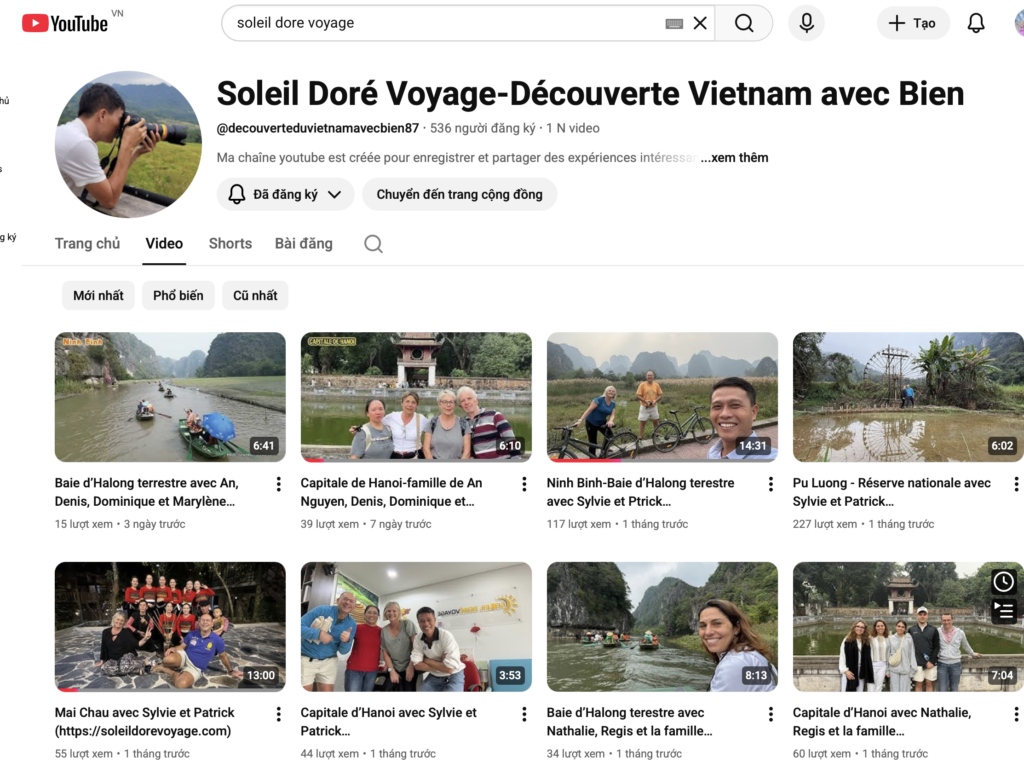 Chaîne YOUTUBE officielle de notre agence locale