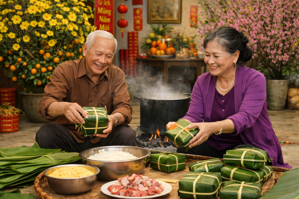 Spécialités culinaires vietnamiennes au Tet