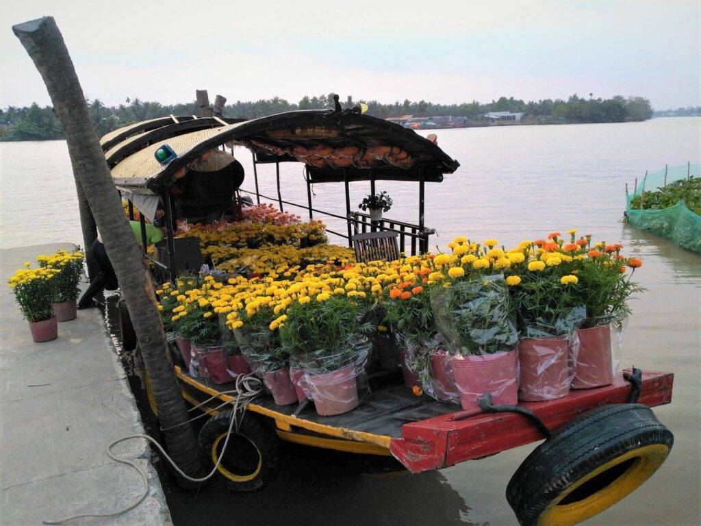 Marché locale sur la croisière privée au delta du Mékong