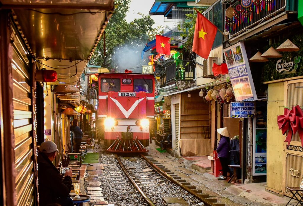 Quartier de train, vieux quartier d'Hanoi