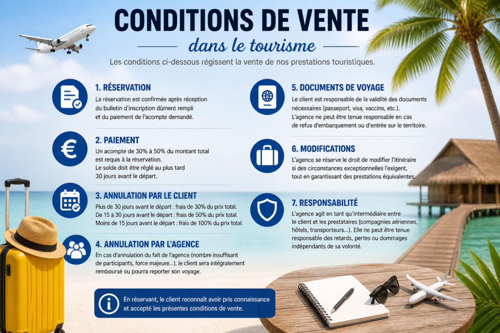 condition de vente de Soleil Doré Travel